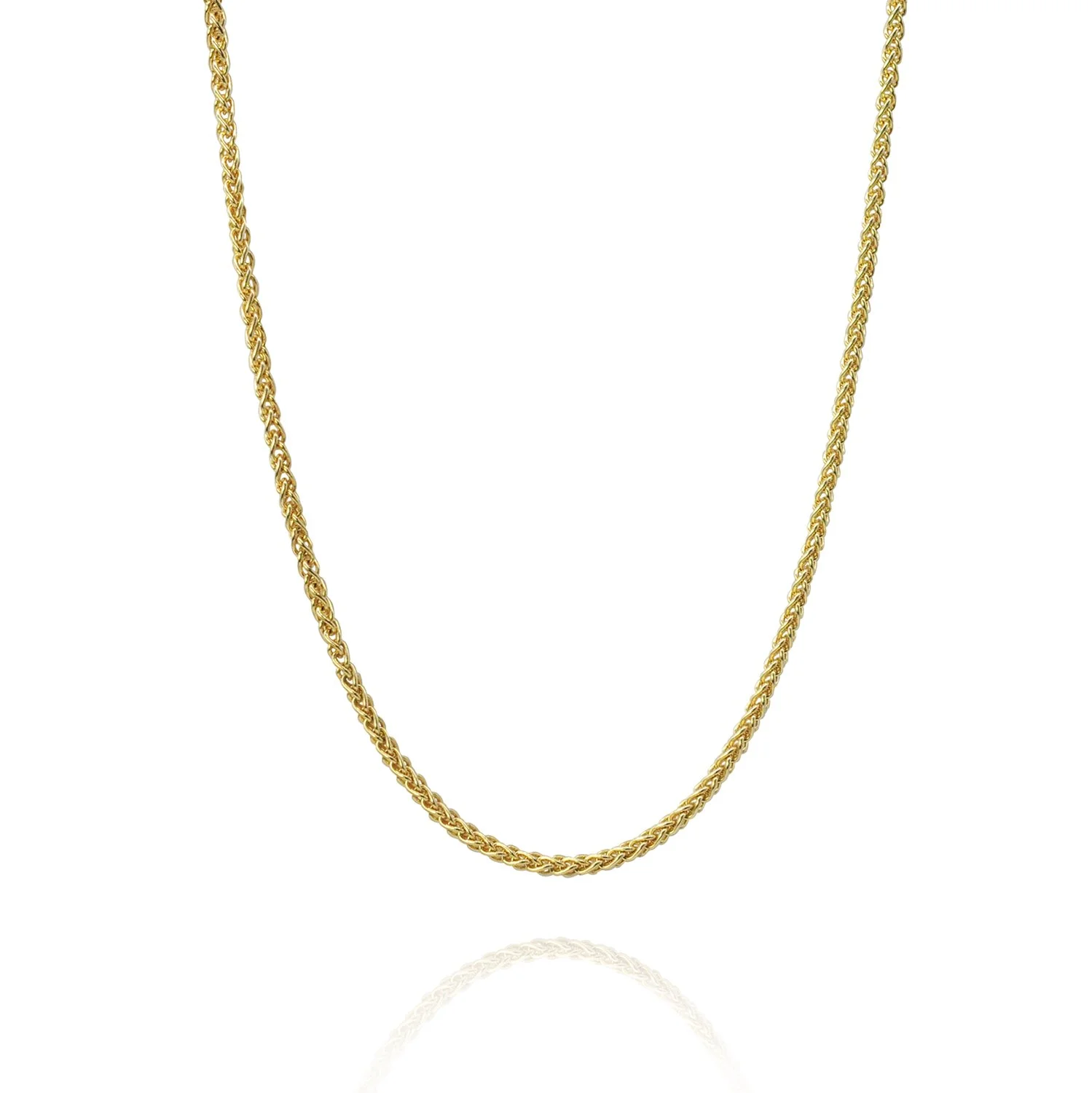 Wheat Chains with Charm Holder Clasp — Rebecca Myers Design